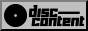 A black disc with the words 'disc—content' next to it