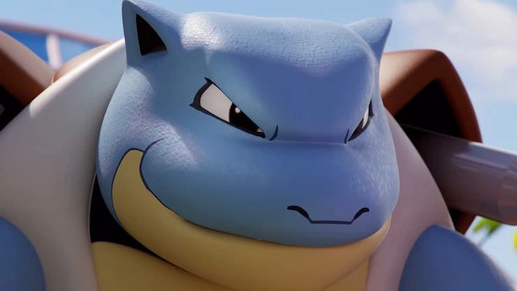 a closeup of Blastoise