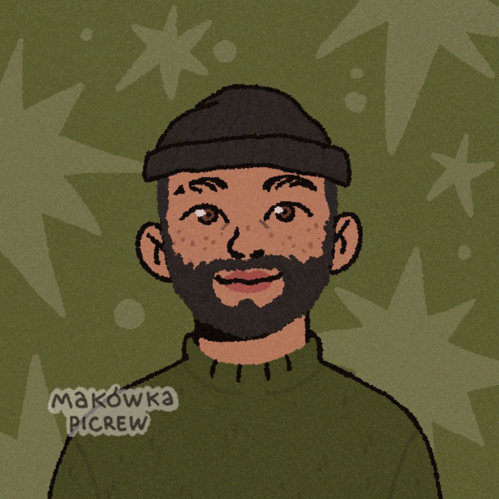 a picrew of me in green clothing