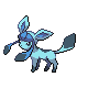 a sprite of Glaceon